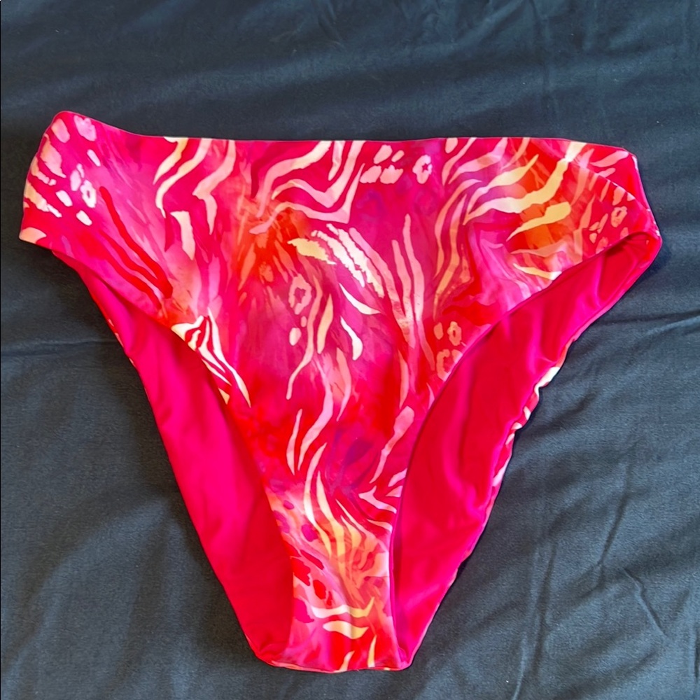 Cupshe Pink and Orange Bikini Bottom